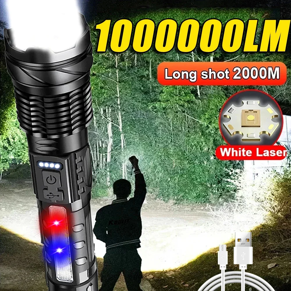 Outdoor Camping And Fishing - Powerful LED Flashlight Rechargeable Camping Light