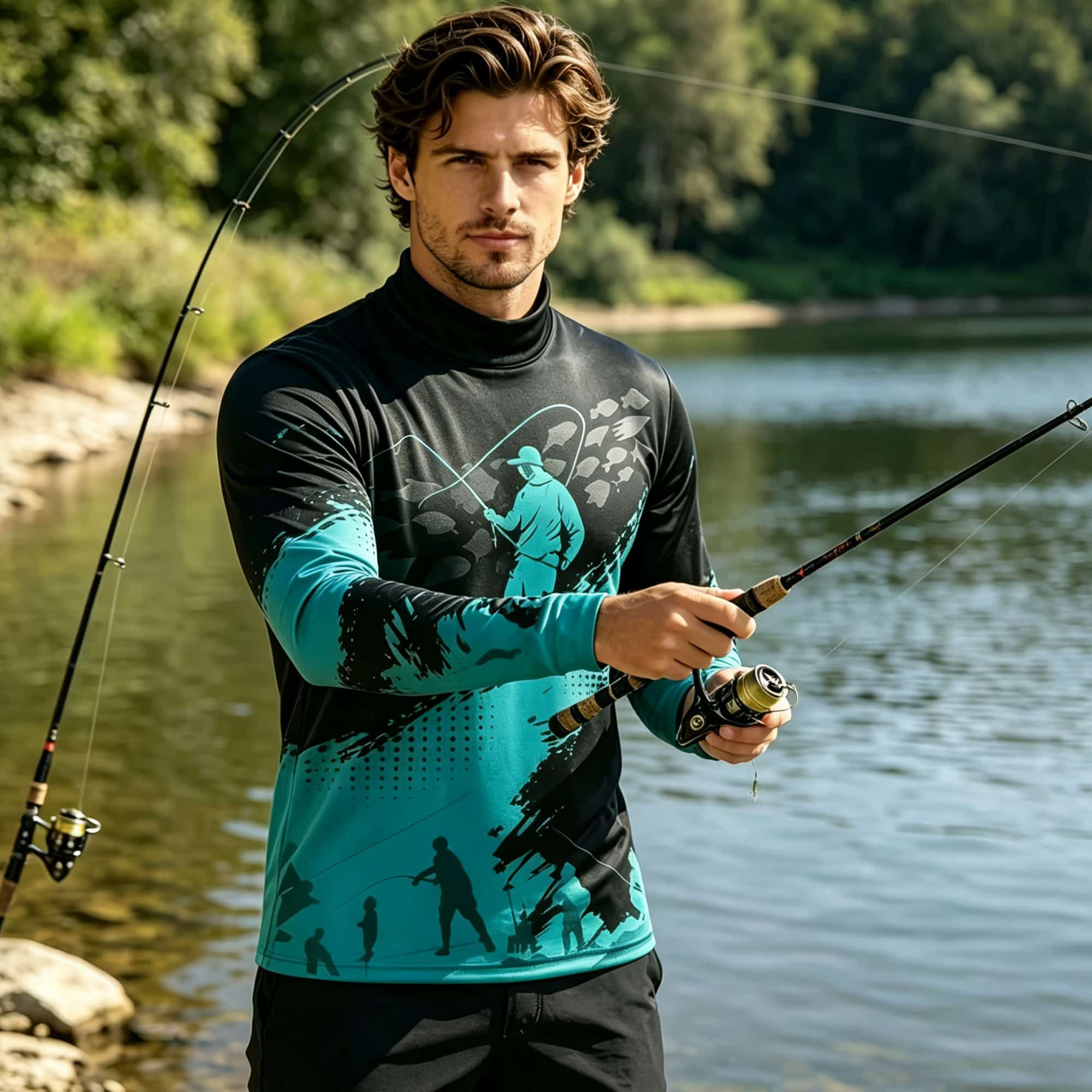 Outdoor Camping And Fishing - Outdoor Men Functional Fishing Shirt Lightweight
