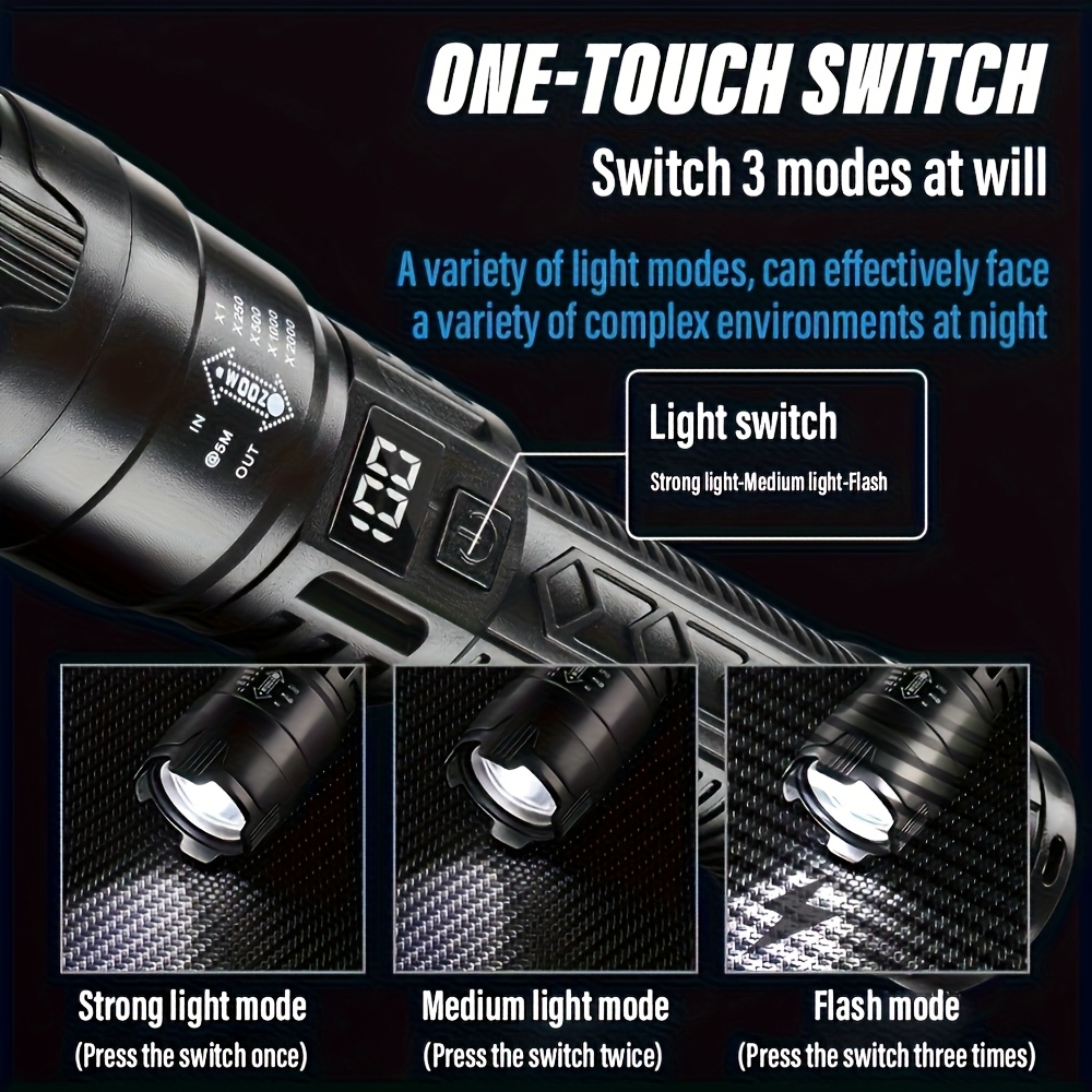 High Strong Power Led Flashlig - огляд і ціна Outdoor Camping And Fishing