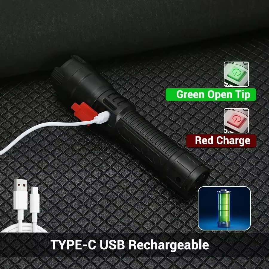High Strong Power Led Flashlig - огляд і ціна Outdoor Camping And Fishing