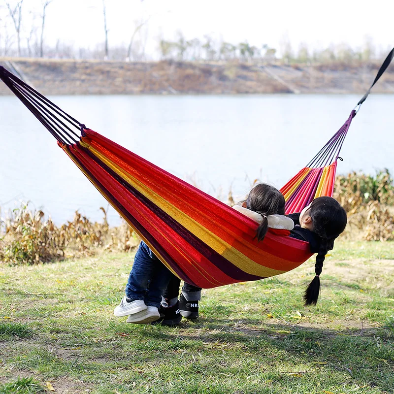 Canvas No Wooden Stick Hammock - огляд і ціна Outdoor Camping Hammock