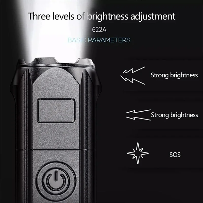 LED Camping Torch Flashlight H - огляд і ціна Battery Outdoor Camping