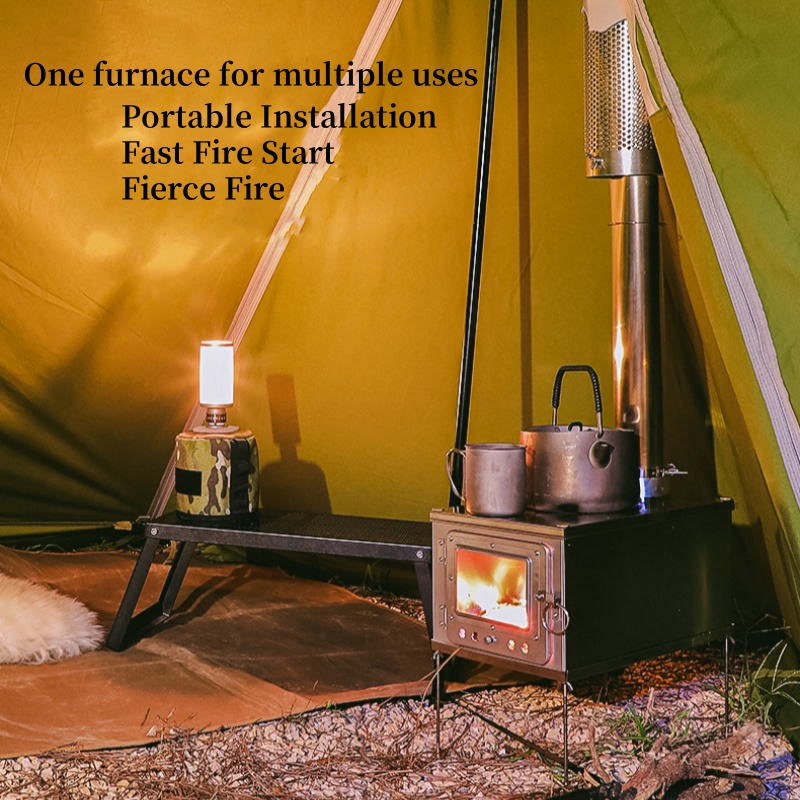 Foldable  Tent Stove Lightweig - огляд і ціна Outdoor Camping Wood Burning Stove