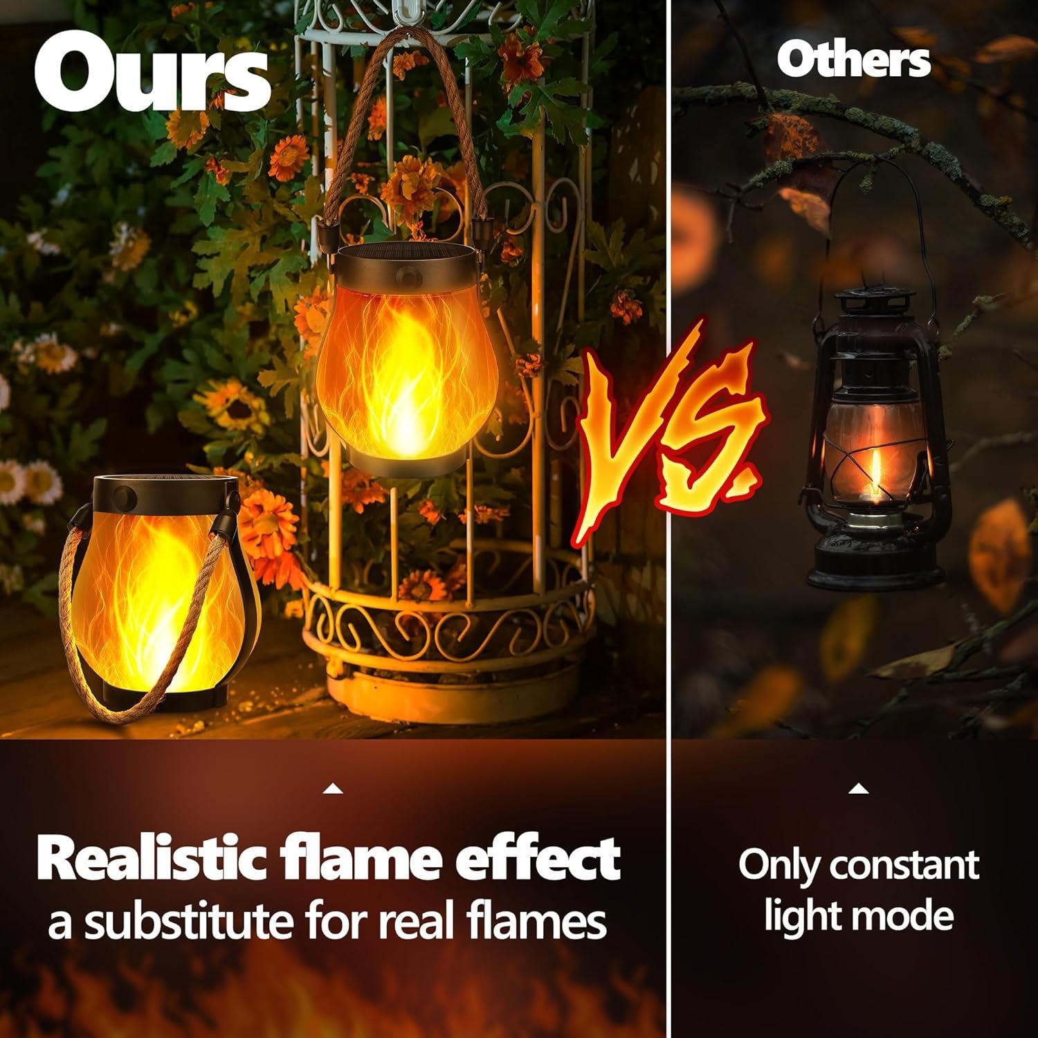 3D Flickering Solar Flame Rope - огляд і ціна Camping Solar Lantern