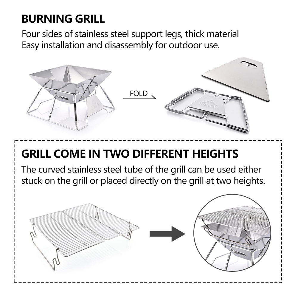 Widesea Windproof Wood-Burning - огляд і ціна Outdoor Camping Sink
