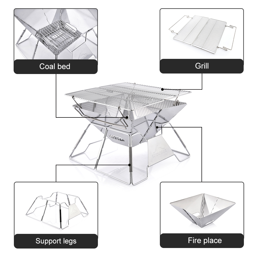 Widesea Windproof Wood-Burning - огляд і ціна Outdoor Camping Sink