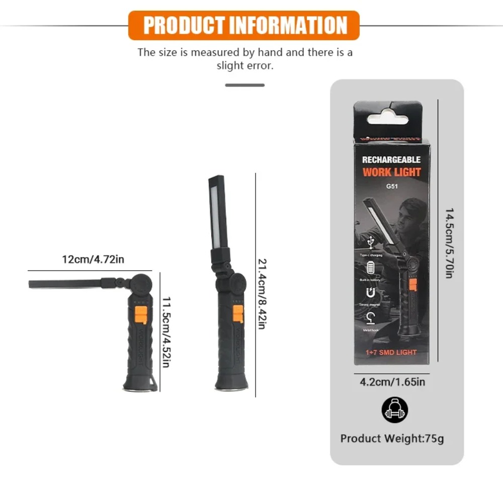Portable COB LED Flashlight US - огляд і ціна Battery Outdoor Camping