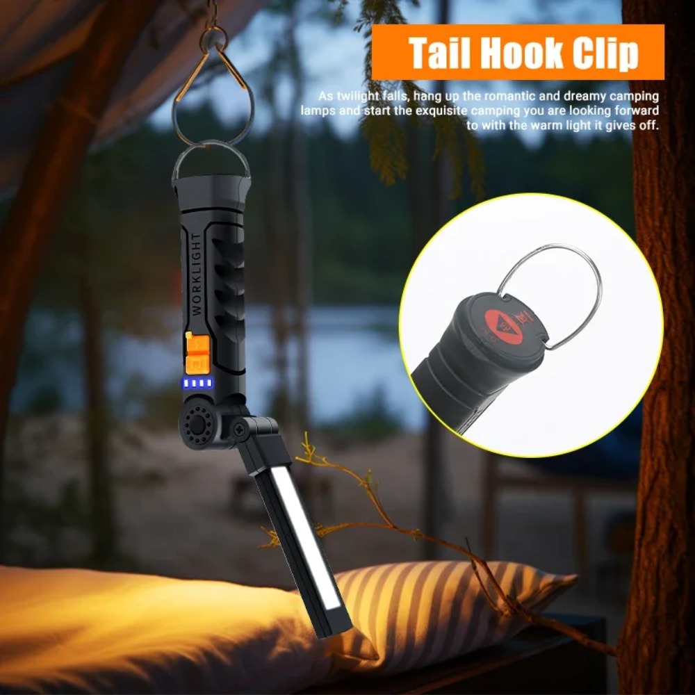 Portable COB LED Flashlight US - огляд і ціна Battery Outdoor Camping
