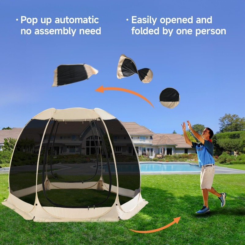 Hot Sale 6 Sided Mesh Screen P - огляд і ціна Outdoor Camping Tents For Sale
