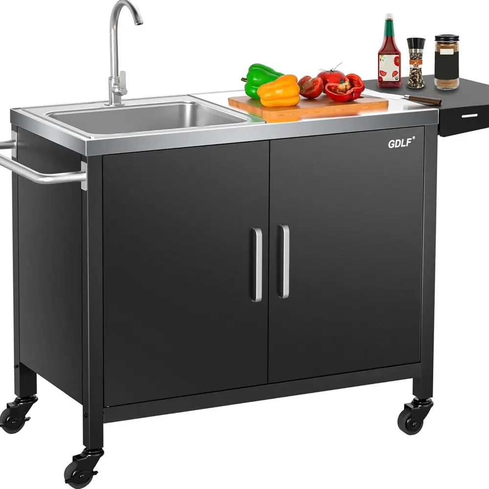 Outdoor Kitchen Island with St - огляд і ціна Outdoor Camping Sink