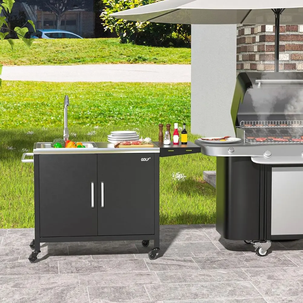 Outdoor Kitchen Island with St - огляд і ціна Outdoor Camping Sink