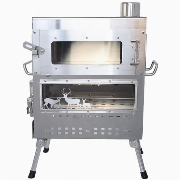 Premium Stainless Steel Wood B - огляд і ціна Outdoor Camping Wood Burning Stove