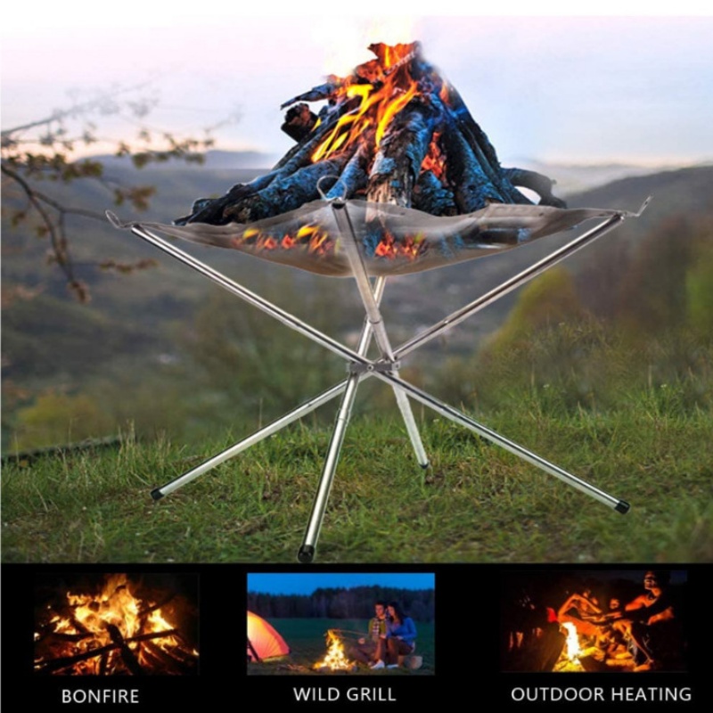 Outdoor BBQ Bonfire Rack Porta - огляд і ціна Outdoor Camping Wood Burning Stove