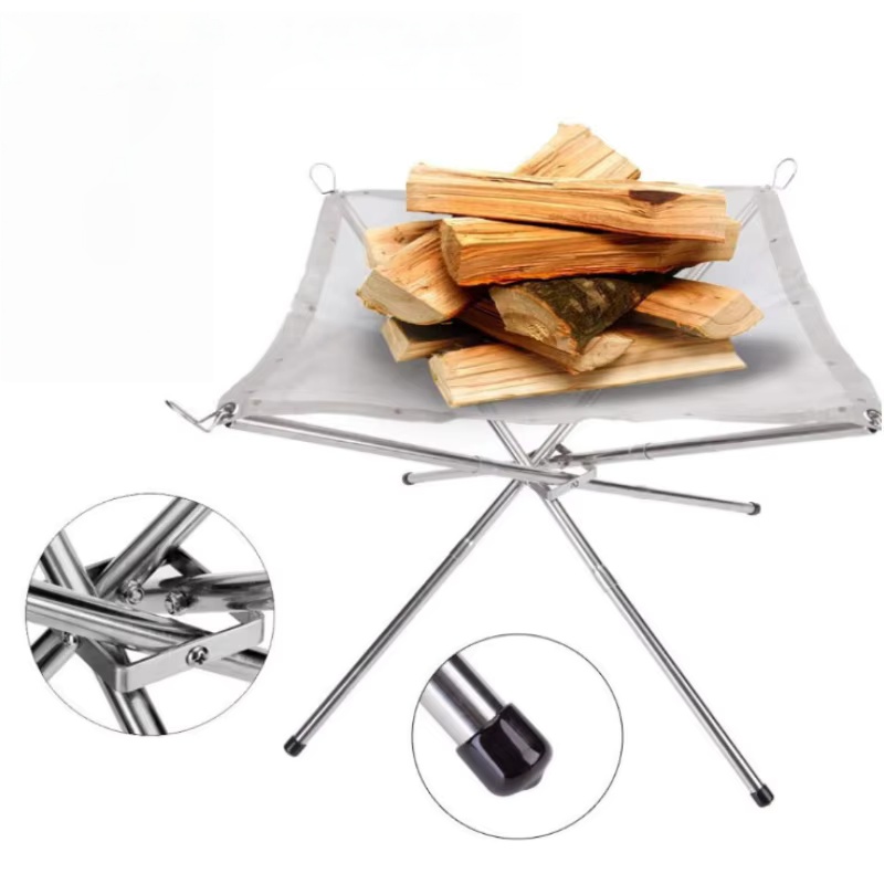 Outdoor BBQ Bonfire Rack Porta - огляд і ціна Outdoor Camping Wood Burning Stove