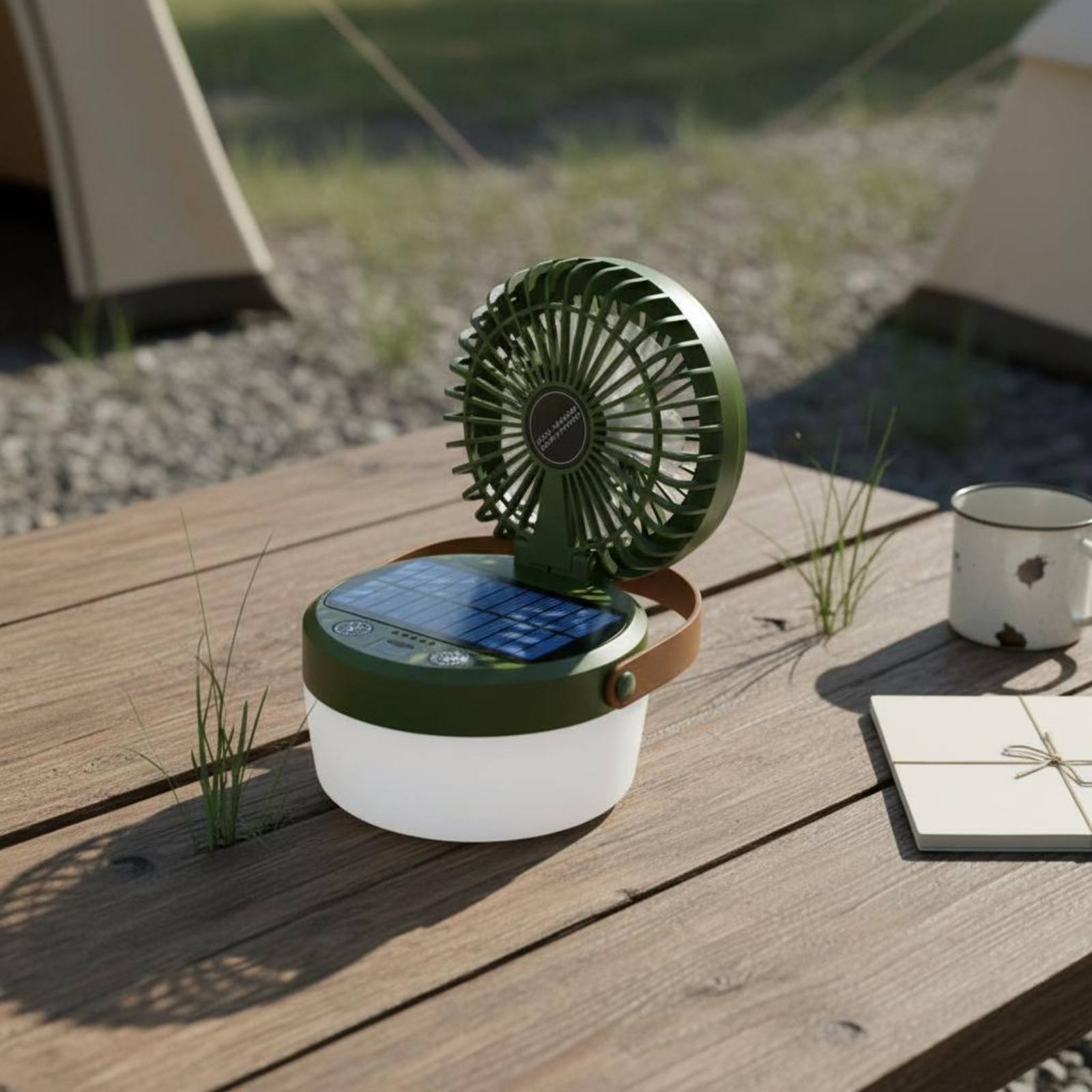 Solar Camping Fan Lantern Fold - огляд і ціна Camping Solar Lantern