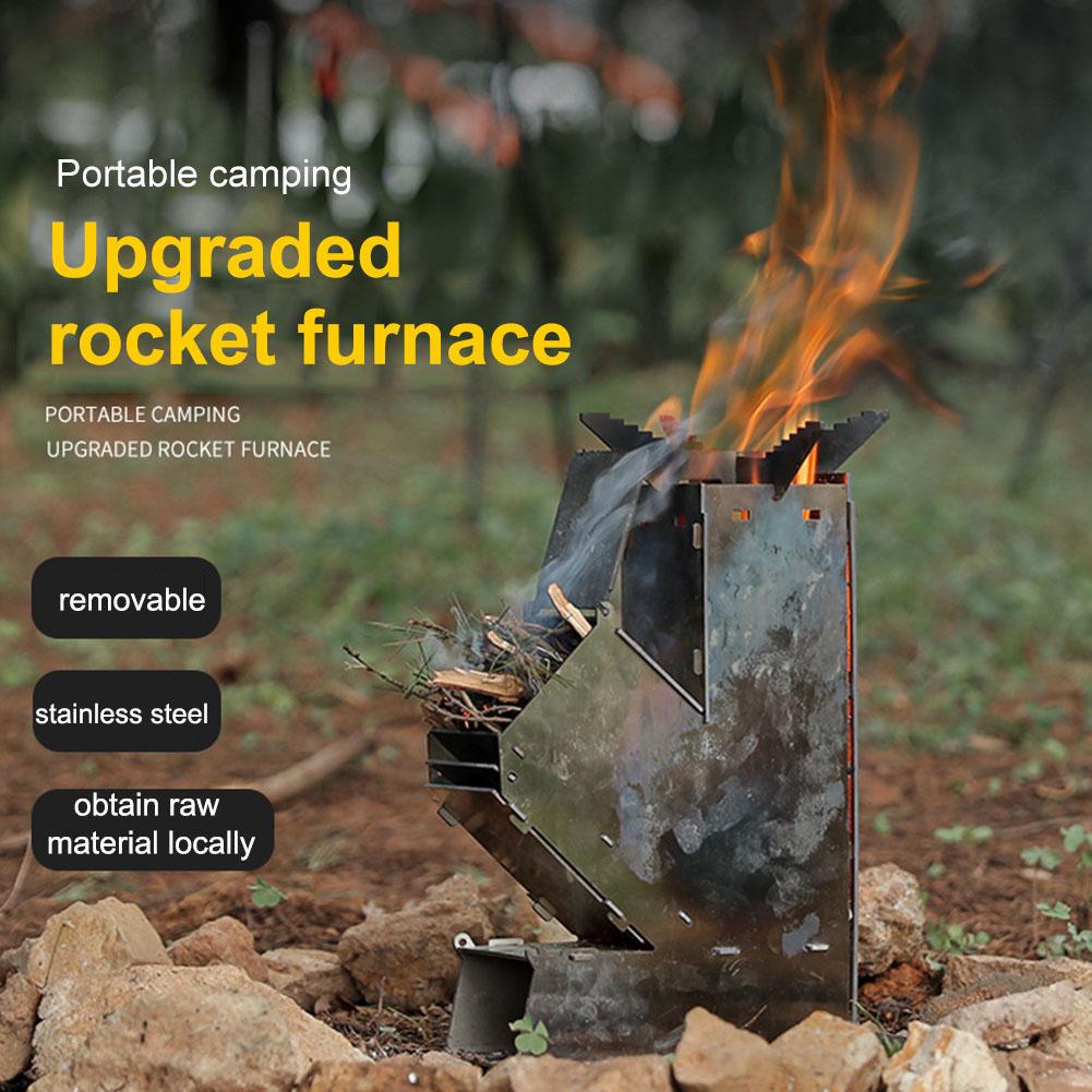 Cooking Stove Stainless Steel  - огляд і ціна Outdoor Camping Wood Burning Stove