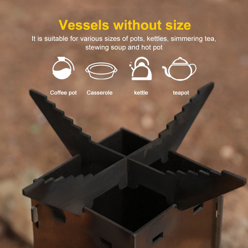 Cooking Stove Stainless Steel  - огляд і ціна Outdoor Camping Wood Burning Stove