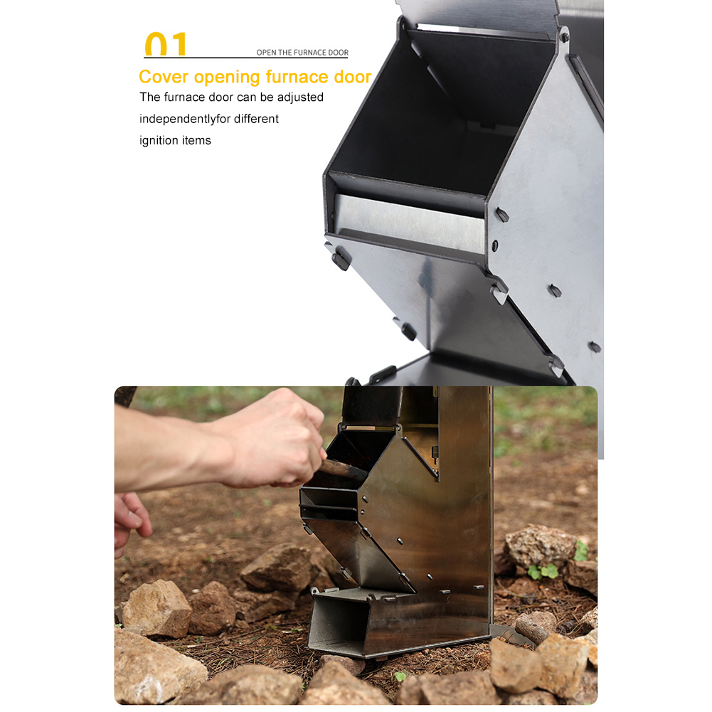Cooking Stove Stainless Steel  - огляд і ціна Outdoor Camping Wood Burning Stove