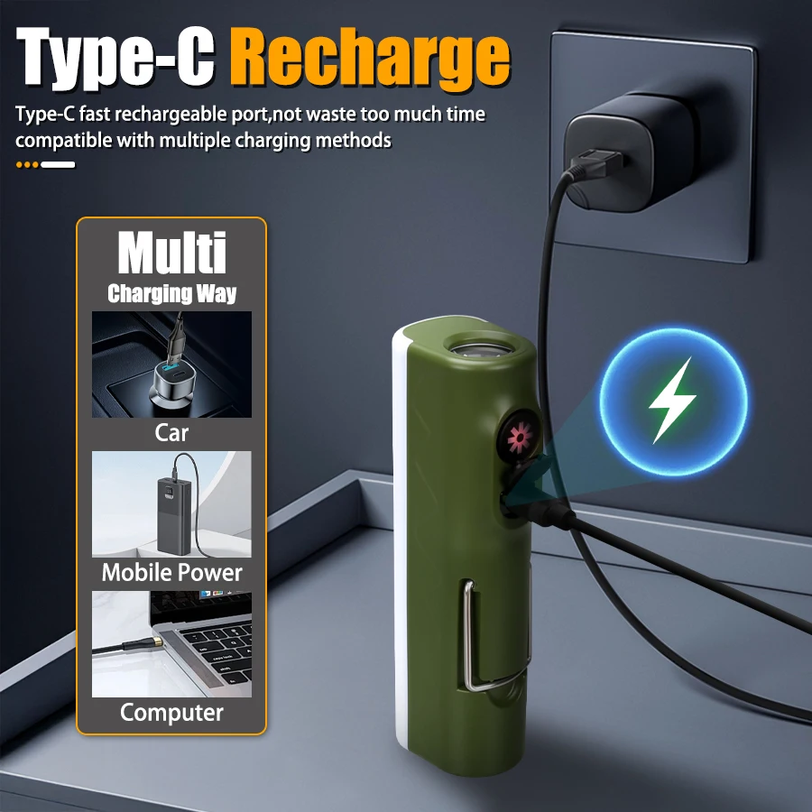 Rechargeable Handheld Flashlig - огляд і ціна Battery Outdoor Camping