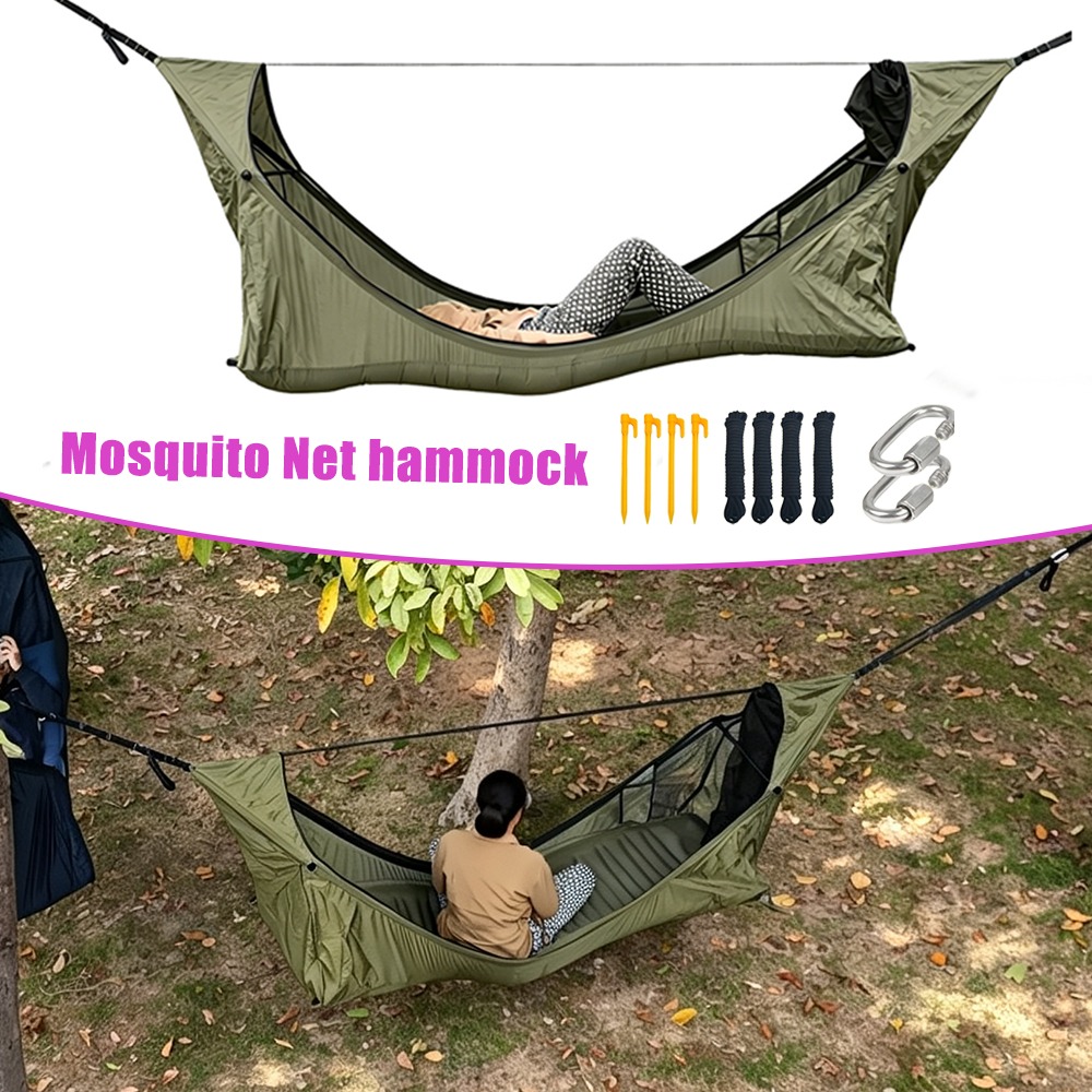 Flat Hammock with Mosquito Net - огляд і ціна Outdoor Camping Hammock