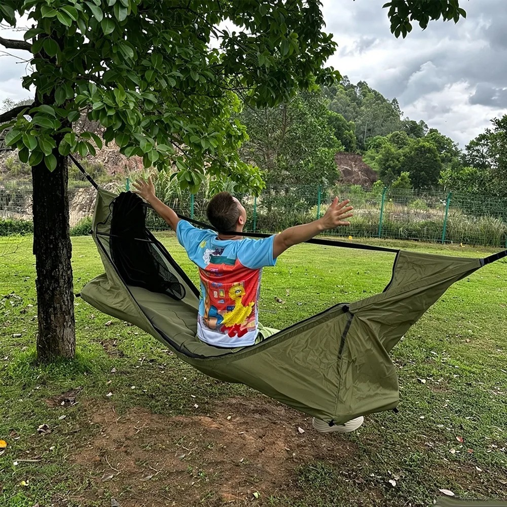 Flat Hammock with Mosquito Net - огляд і ціна Outdoor Camping Hammock