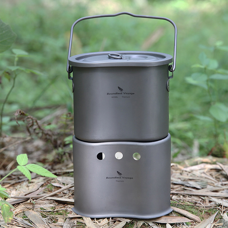 Boundless Voyage Titanium Cook - огляд і ціна Outdoor Camping Wood Stove