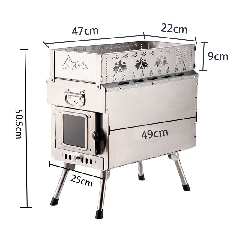 Portable Sauna Stove Wood-Burn - огляд і ціна Outdoor Camping Wood Burning Stove
