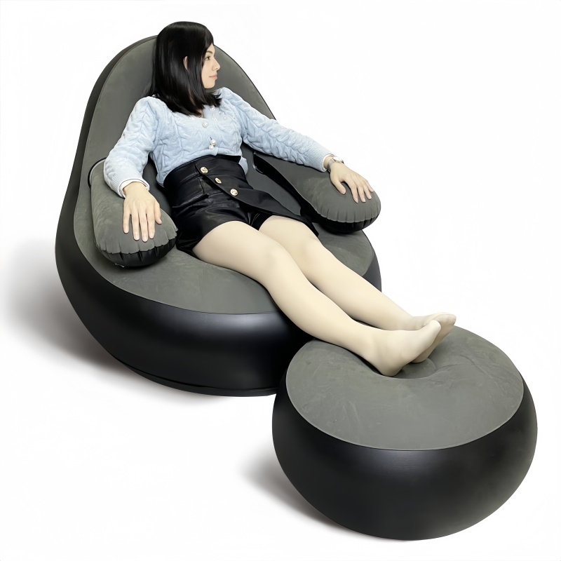 PVC Inflatable Sofa with Armre - огляд і ціна Outdoor Camping Folding Chair