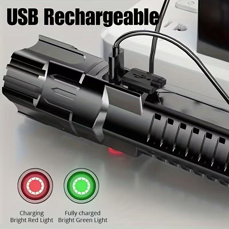 New High-power Led Flashlight  - огляд і ціна Battery Outdoor Camping