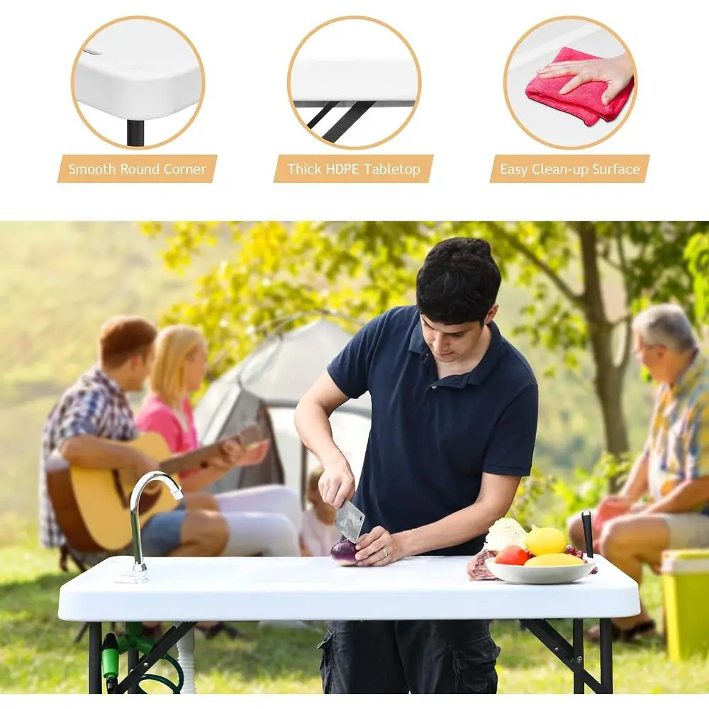 Portable Heavy-Duty Outdoor Ca - огляд і ціна Outdoor Camping Sink