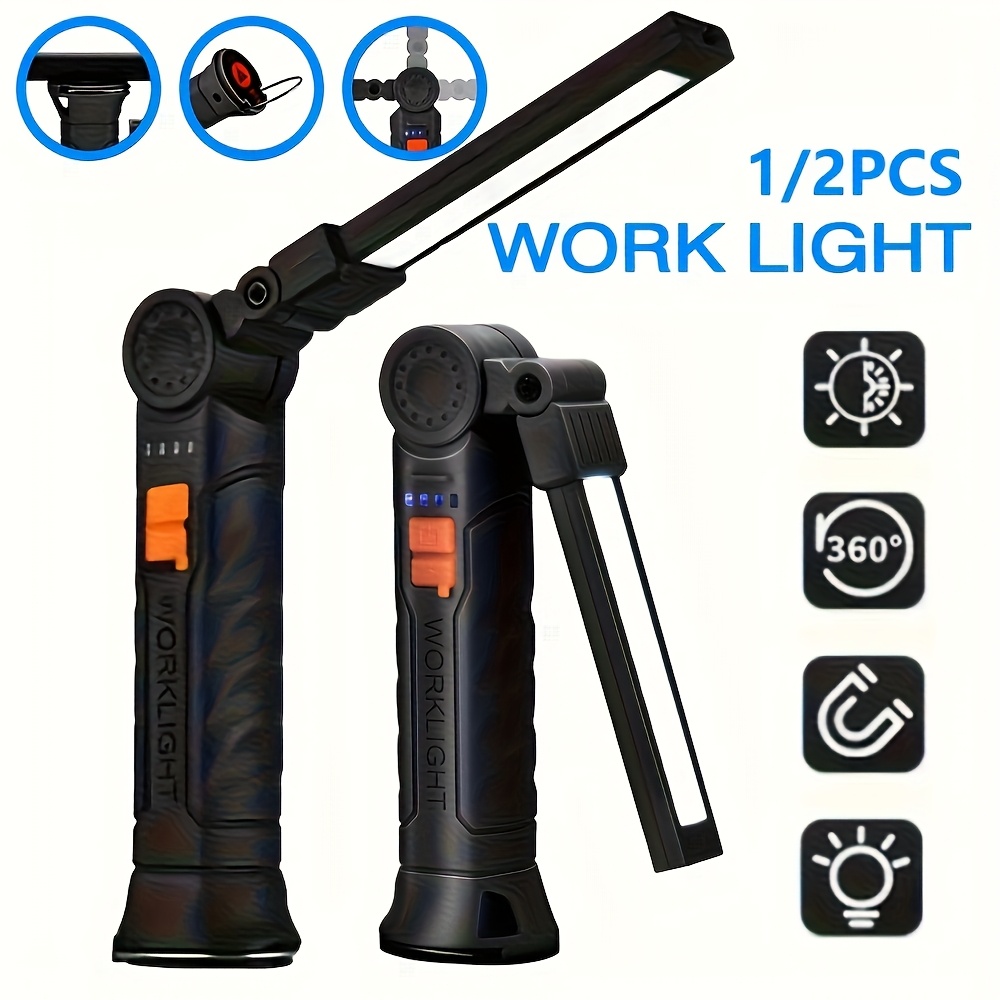 Portable COB LED Flashlight Re - огляд і ціна Battery Outdoor Camping