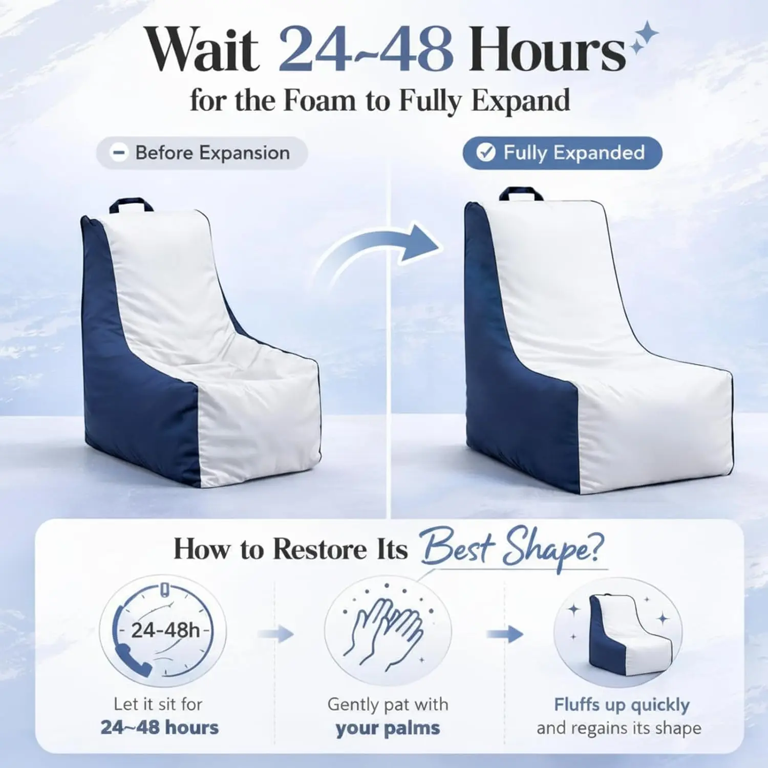 1 Pcs Boat Bean Bag Chair Loun - огляд і ціна Outdoor Camping Lounge Chairs