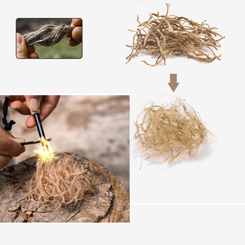 Outdoor Mini Wax Hemp Rope Por - огляд і ціна Outdoor Camping Wood Burning Stove