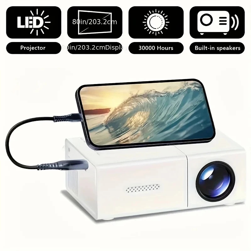 1080P LED Mini Projector with  - огляд і ціна Outdoor Camping Videos