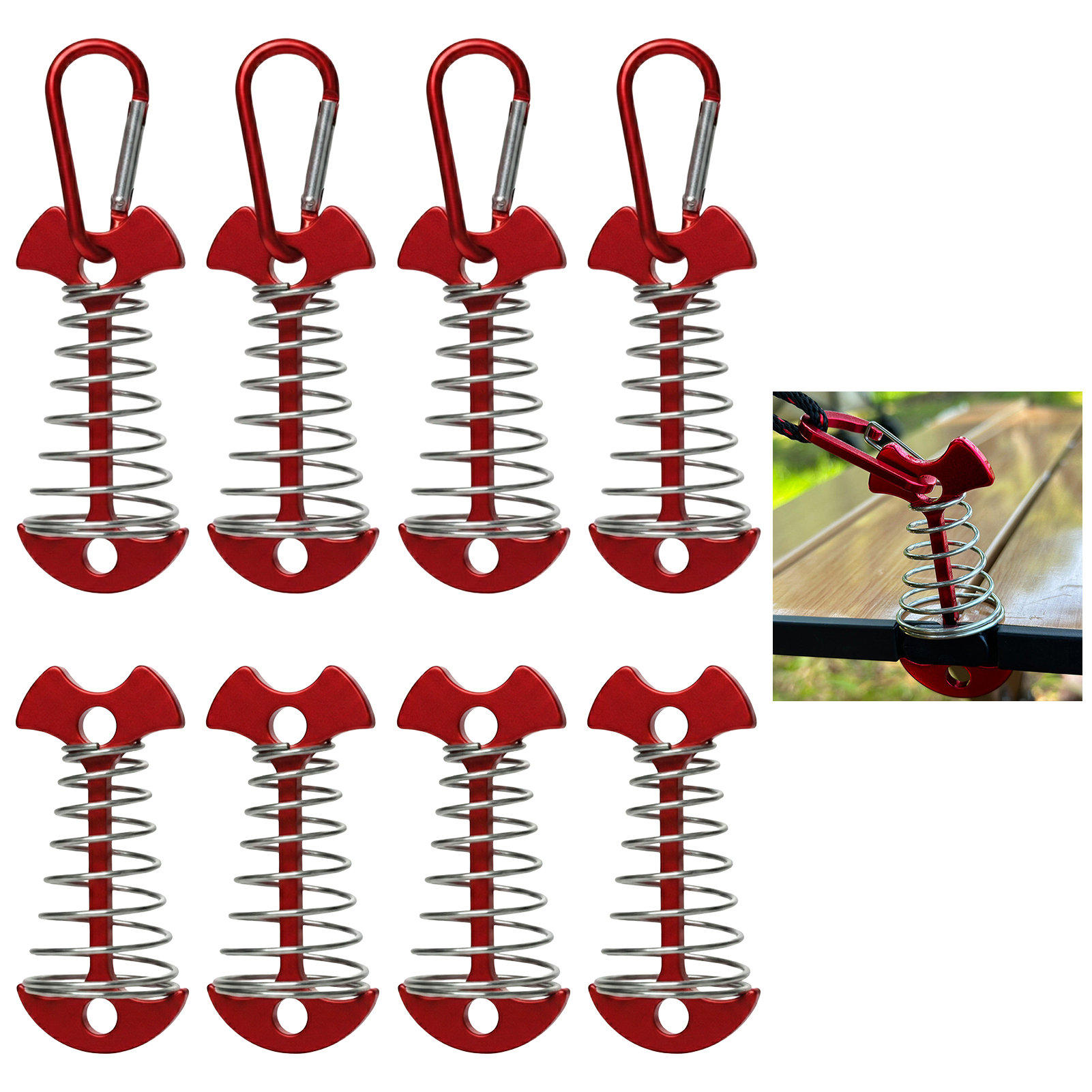 8pcs Adjustable Plank Floor Sp - огляд і ціна Outdoor Camping Decke