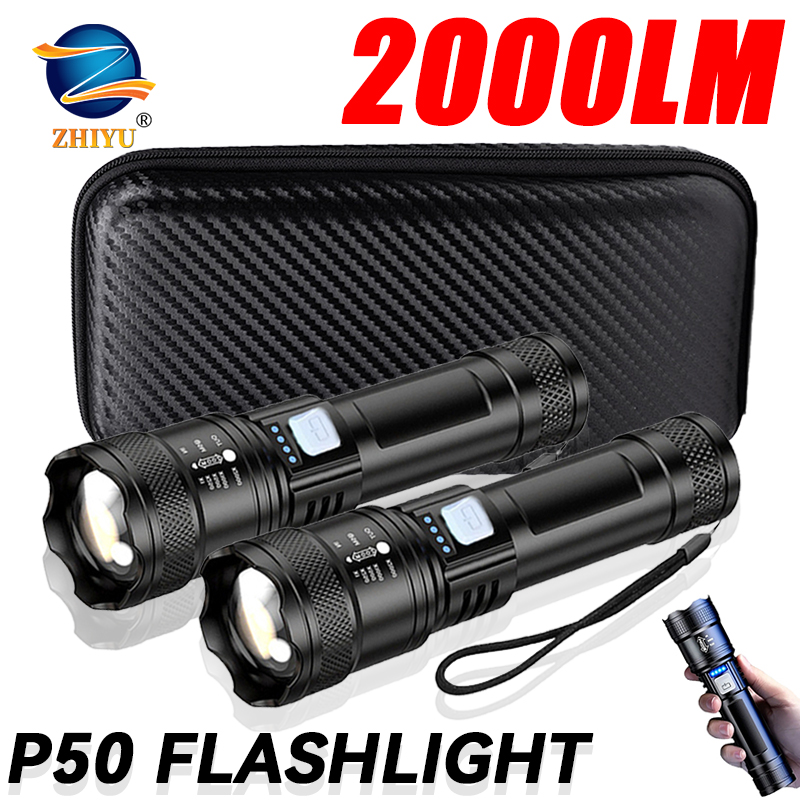 Tactical LED Flashlight 2000LM - огляд і ціна Battery Outdoor Camping