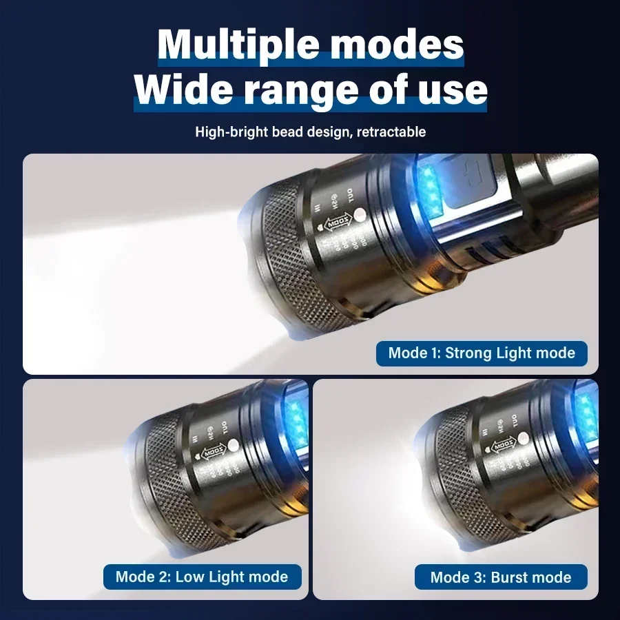 Tactical LED Flashlight 2000LM - огляд і ціна Battery Outdoor Camping