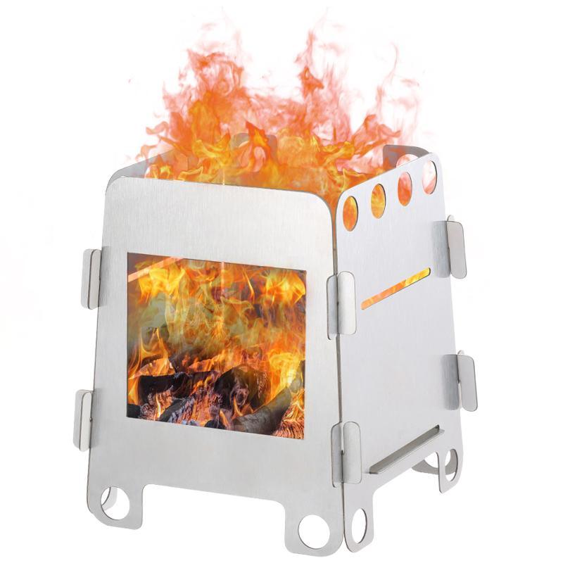 1 Set Lightweight Folding Camp - огляд і ціна Outdoor Camping Wood Stove