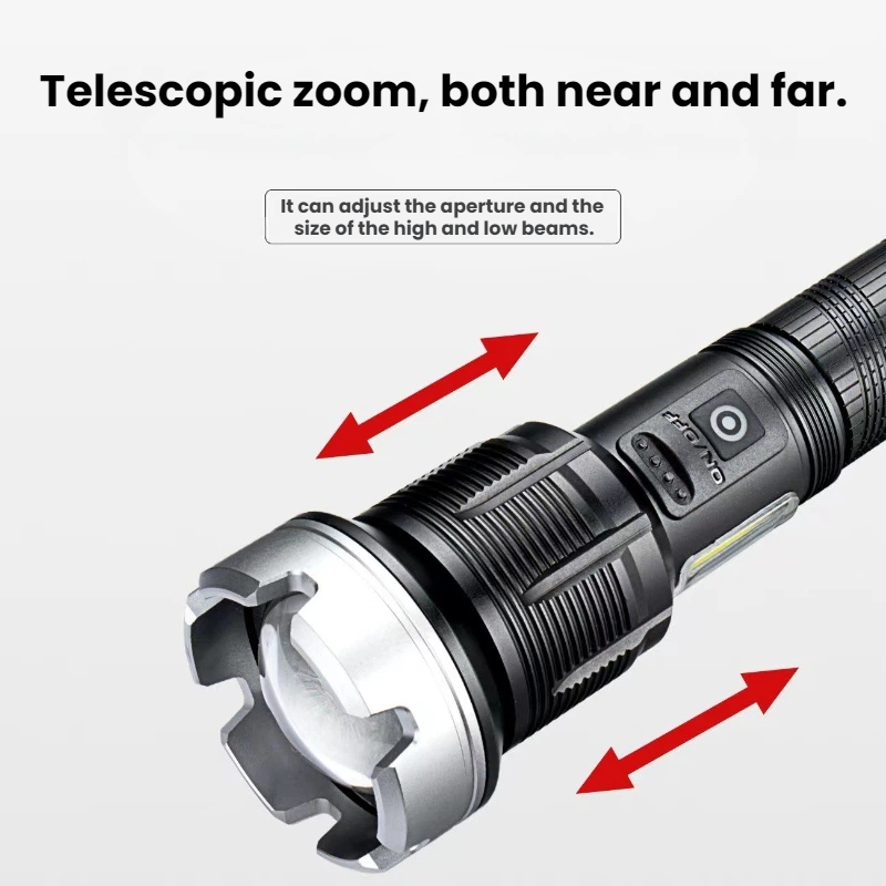 High-power LED Flashlight Tele - огляд і ціна Outdoor Camping And Fishing